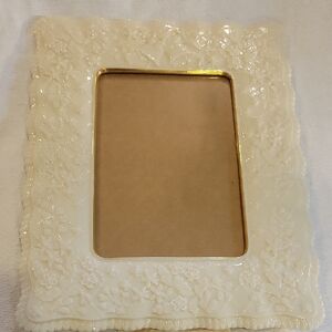 Lenox Wedding Promises Cream and Gold Picture Frame 5x7